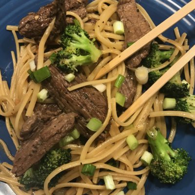 Thai Beef & Broccoli with Peanut Sauce