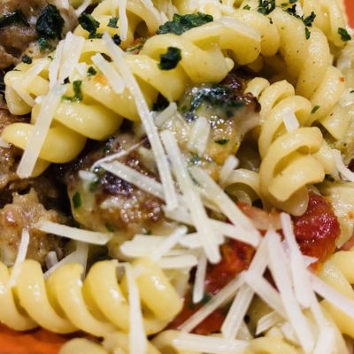 Two-Pot Fusilli & Sausage