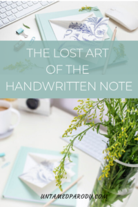 handwritten note