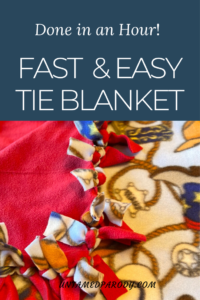 fast & easy tie blanket