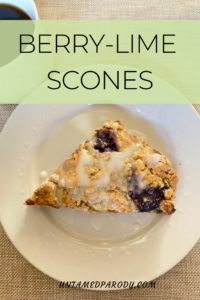 berry lime scones